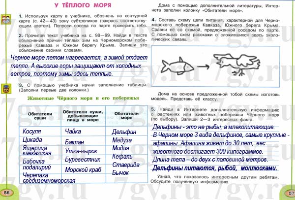 ГДЗ Окружающий мир 4 класс Рабочая тетрадь 1 часть. Плешаков, Новицкая. Ответы на задания